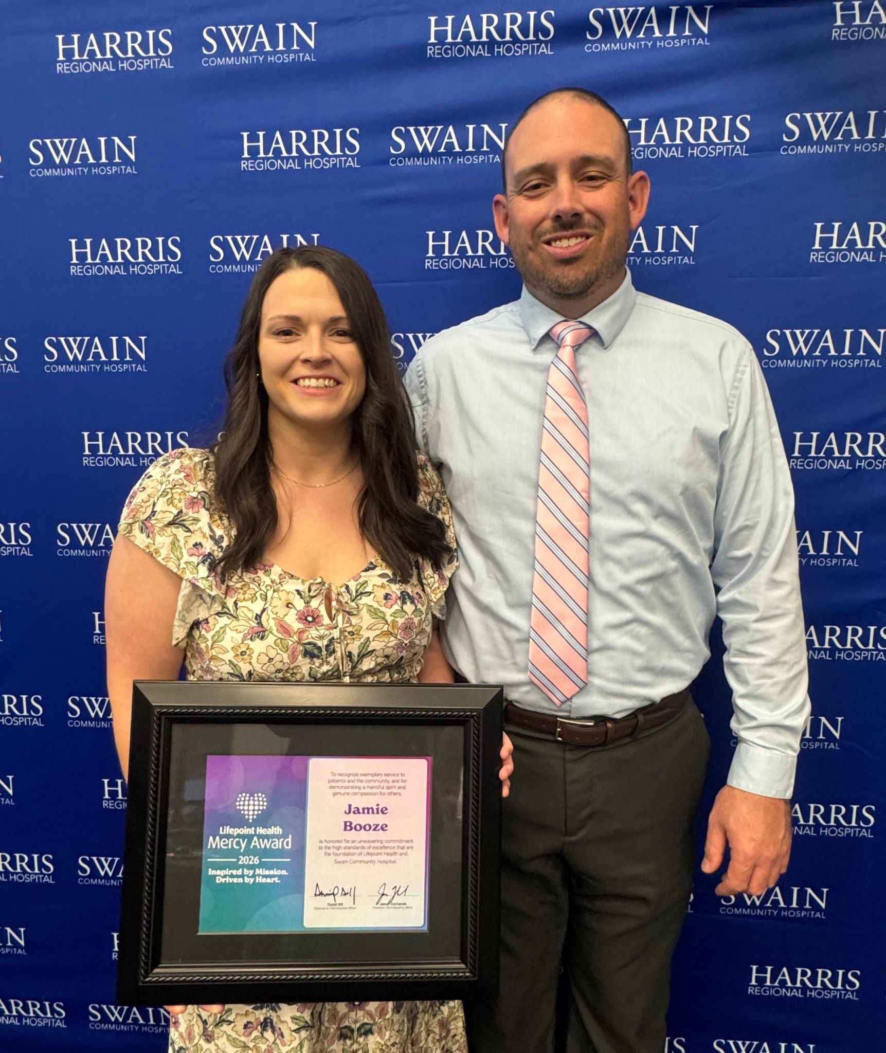 Jamie Booze named Swain Community Hospital’s 2026 Mercy Award winner for patient-centered leadership