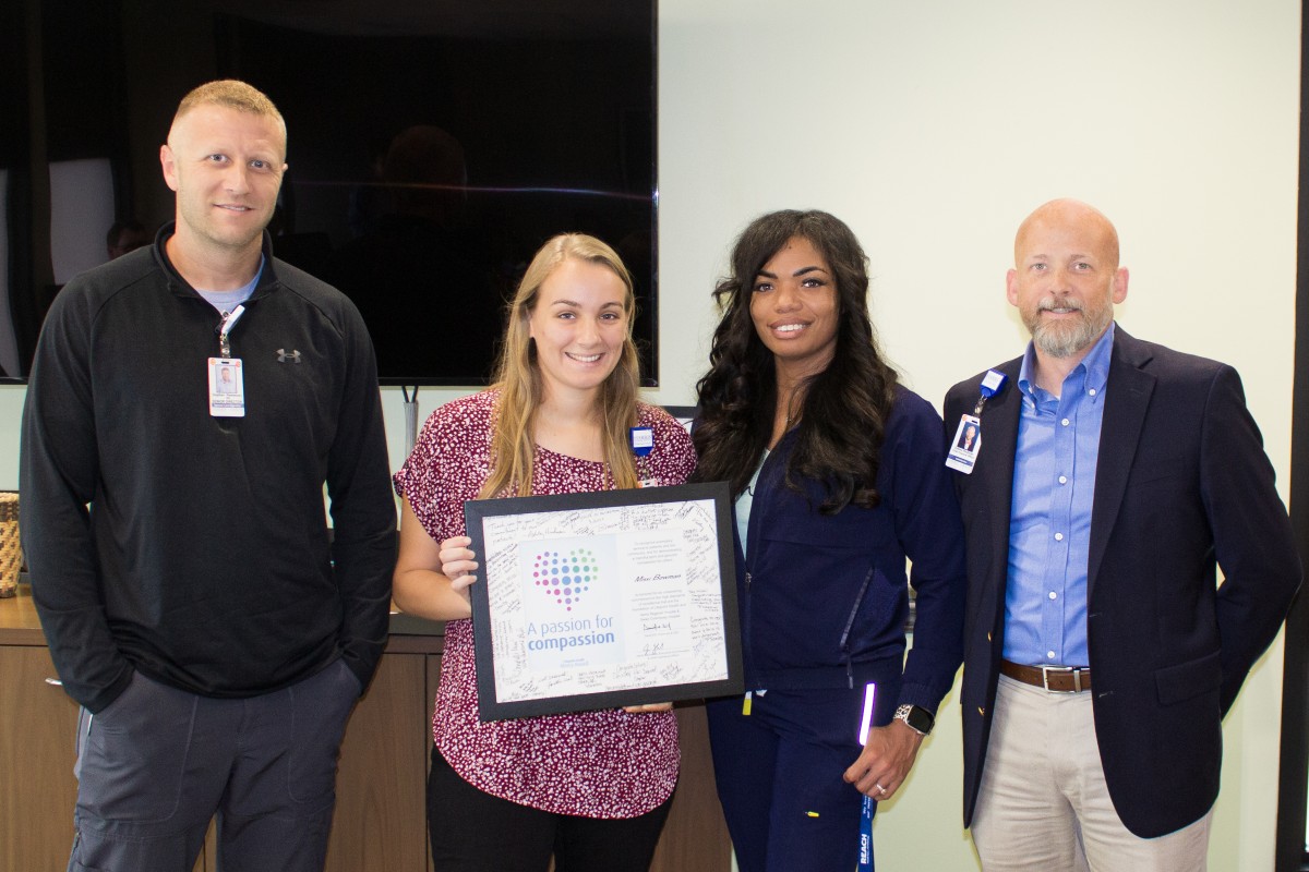 Mercy Award winner Missi Bowman with leadership