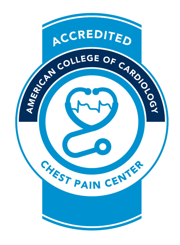 Accredited Chest Pain Center seal